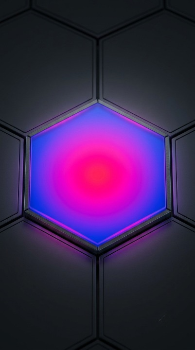 Hexagonal RGB LED Wall Light Smart Bluetooth Wi-Fi Control