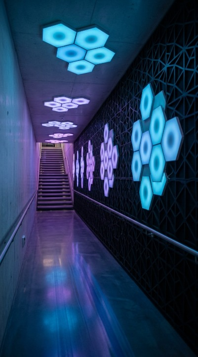 Hexagonal RGB LED Wall Light Smart Bluetooth Wi-Fi Control