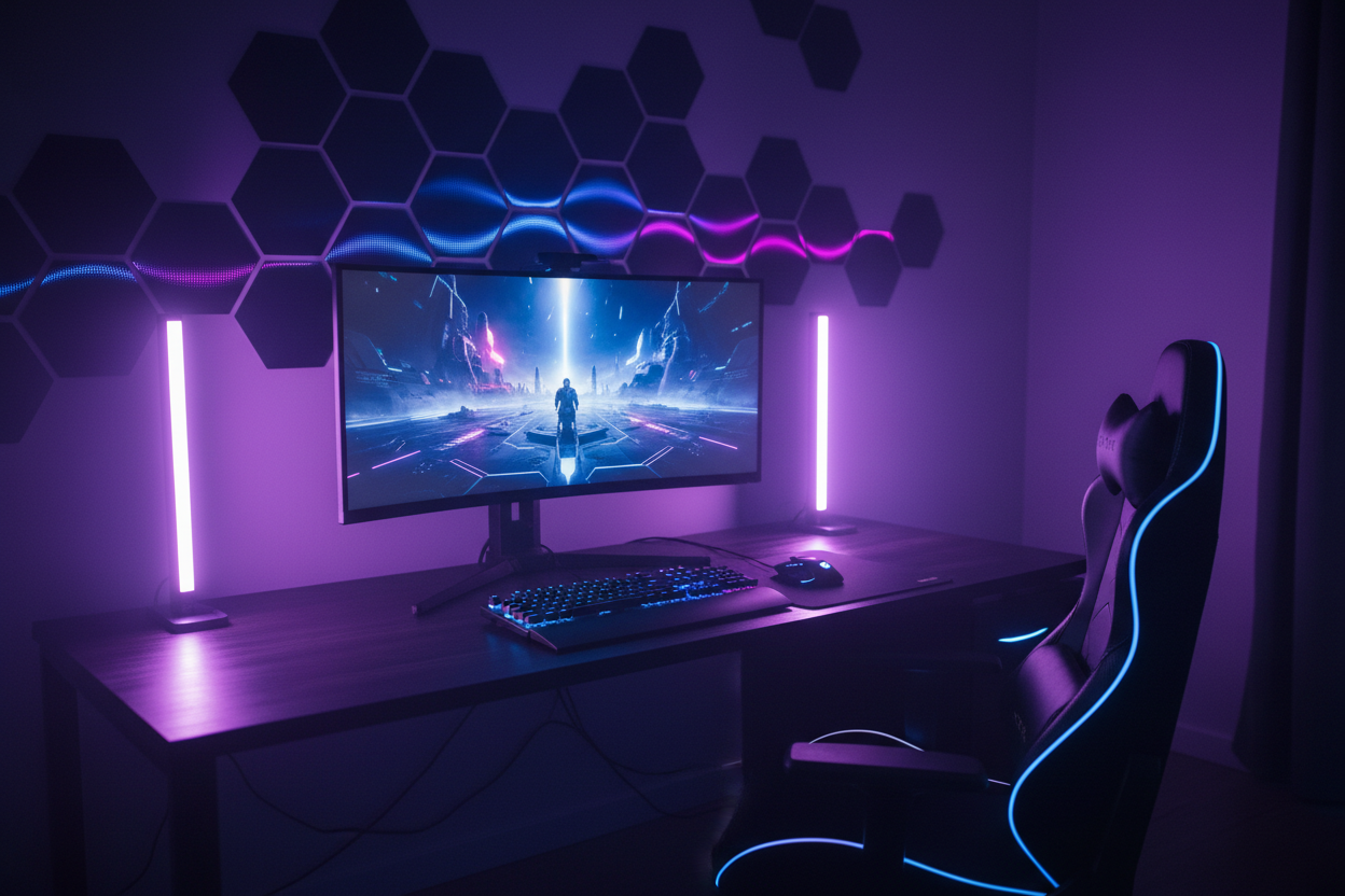 Gamer Setup con LEDs